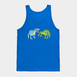 Dinosaur couple in love Tank Top